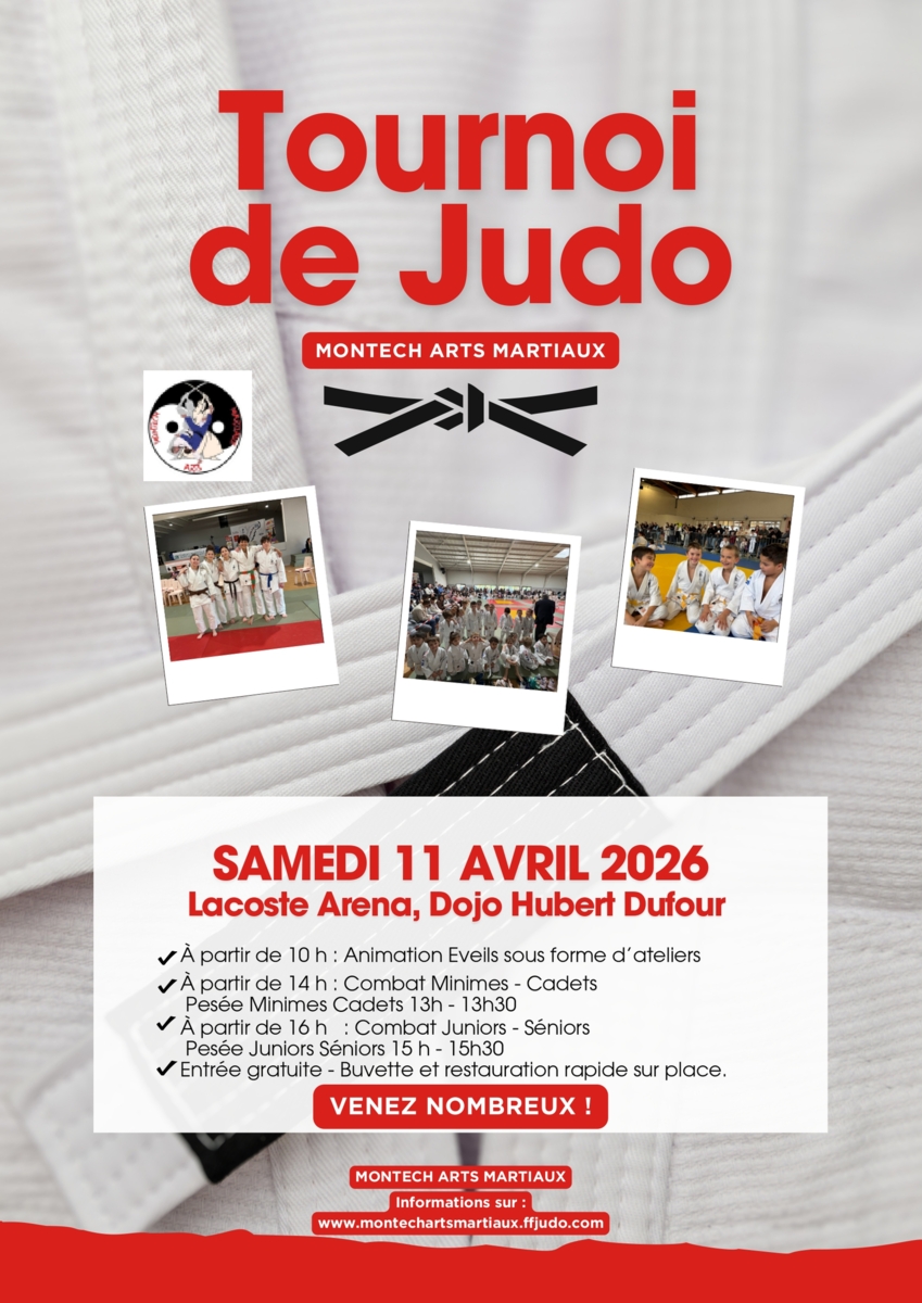 retour du 5ème Tournoi Interclubs de Judo du Tarn-et-Garonne à Montech