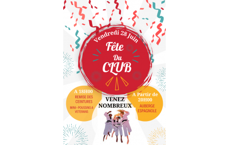 Remise des grades et fête du club ! 
