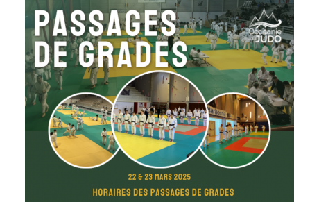 Passage de Grades 22 et 23 Mars 2025