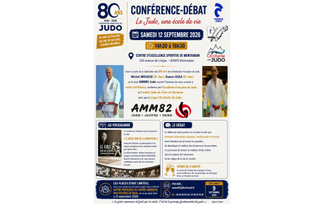 Conférfence Le Judo une école de vie