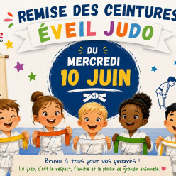 Remise des ceintures Kyu de l'Éveil Judo
